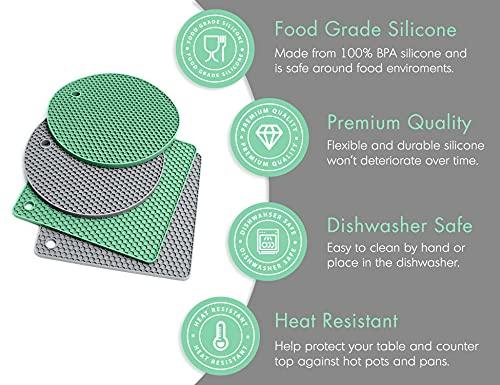 Silicone Trivets for Hot Dishes and Hot Pot Holder | Multipurpose Silicone Pot Holders for Kitchen - Decotree.co Online Shop