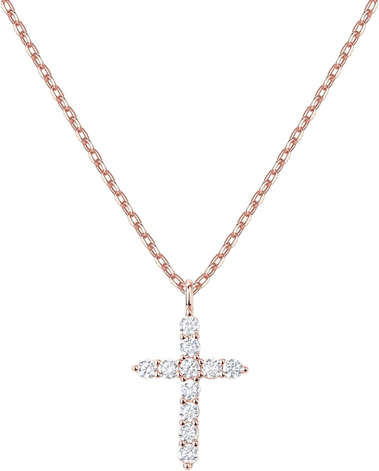 14K Gold Plated Cross Necklace for Women - Decotree.co Online Shop