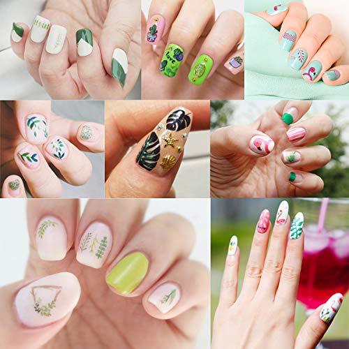 1000+ Mixed Nail Art Stickers 3D Self-Adhesive Leaves Stickers - Decotree.co Online Shop