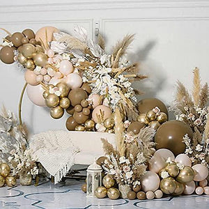 143pcs Party Balloon garland kit Peach Brown Balloons Party Decoration (143PCS- Coco Brown) - Decotree.co Online Shop