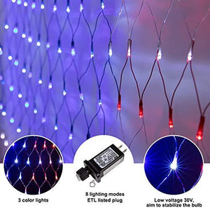 American Flag Lights, Waterproof Led Flag Net Light of The United States - Decotree.co Online Shop