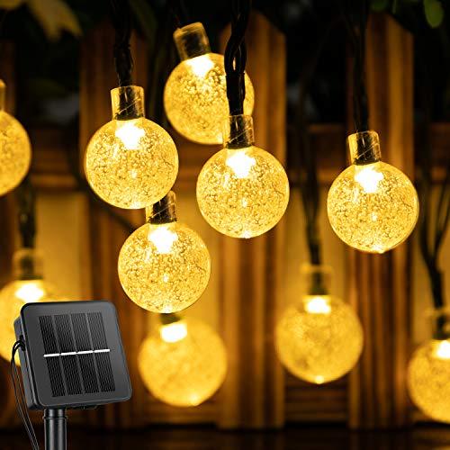 Solar String Lights Outdoor 60 Led Crystal Globe Lights with 8 Lighting Modes - Decotree.co Online Shop