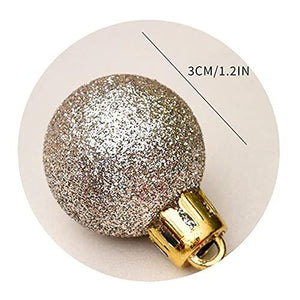3cm Multicolor Mini Ball Christmas Ornaments Set of 99 Balls - Decotree.co Online Shop