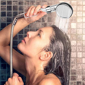 High Pressure Shower Head, Filter Filtration High Pressure Water Saving 3 Mode Function Spray Handheld Showerheads for Dry Skin & Hair - Decotree.co Online Shop