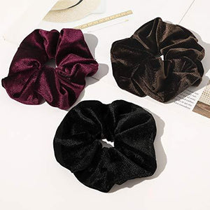 Scrunchies Hair Ties Accessories for Girls Women's Hair Big Velvet Cute Scrunchy Large Jumbo Giant Huge Scrunchie Bulk Pack Hairbands For Thick Curly Hair - Decotree.co Online Shop