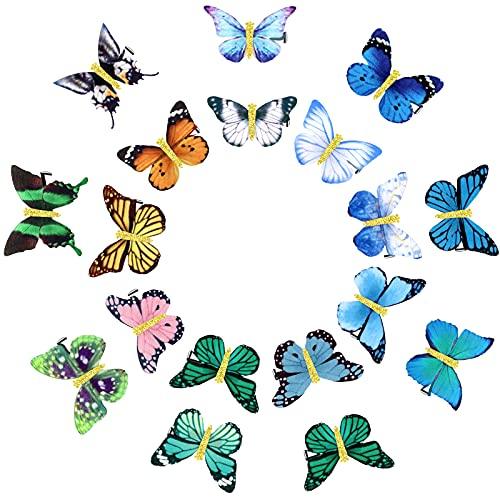 18 Pieces Glitter Butterfly Hair Clips for Teens Women Hair Accessories (Charming Styles) - Decotree.co Online Shop