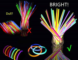 467Pcs Glow Sticks Glow Party Favors for Kids/Adults: 200 Glowsticks Party Packs 7 colors & Connectors for Glow Necklace, Flower Balls, Luminous Glasses and Triple/Butterfly Bracelets - Decotree.co Online Shop