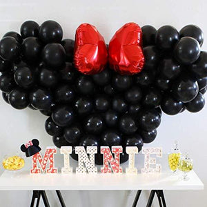 Black Balloons,100-Pack, 12-Inch, Latex Balloons - Decotree.co Online Shop