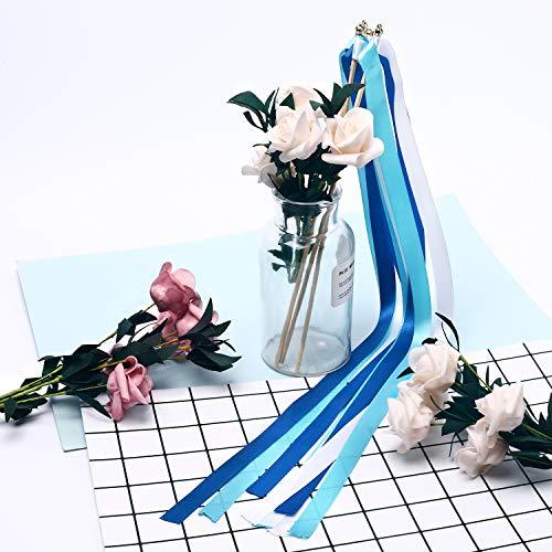 25 Pack Ribbon Wands Chromatic Silk Ribbon with Bells - Decotree.co Online Shop