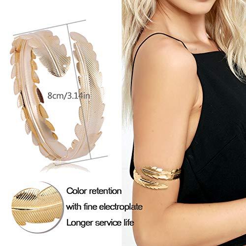 6Pcs Arm Cuff Upper Arm Band Cuff Bracelet Bangle for Women - Decotree.co Online Shop