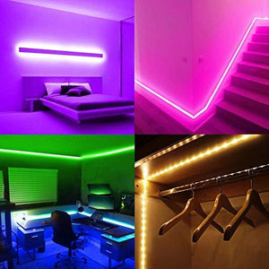 Led Strip Lights 16.4ft with Remote Controller and Power Supply - Decotree.co Online Shop