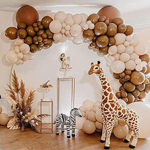 124pcs Party Balloon Arch kit Peach Brown Balloons Party Decoration Baby Show Birthday Wedding Pastel Balloon Decor - Decotree.co Online Shop