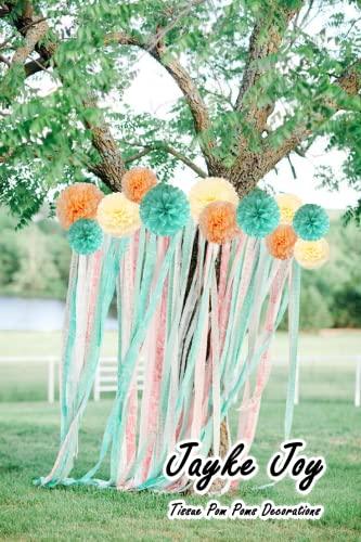 12 Pcs Tissue Pom Poms Decorations, Tissue Paper Flowers Kit for Birthday, Baby Shower, Classroom, Nursery, Graduation, Bridal Shower, Bachelorette Party (Mint Green, Peach, Beige Mixed) - Decotree.co Online Shop