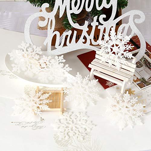 Plastic Christmas Glitter Snowflake Ornaments Christmas Tree Decorations - Decotree.co Online Shop