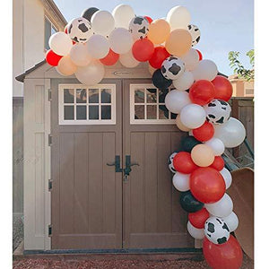 105pcs Balloon Garland Arch Kit, 12inch Cow Printed Balloons, White Black Red Yellow Balloons Kid’s Birthday Party Supplies - Decotree.co Online Shop