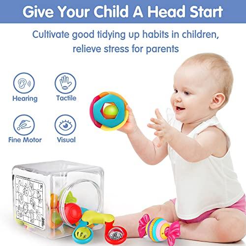 10pcs Baby Rattles Toys Set, Infant Grab N Shake Rattle, Sensory Teether, Early Development Learning Music Toy, Newborn Birthday Gifts for 0 1 2 3 4 5 6 7 8 9 10 12 Month Babies Boy Girl - Decotree.co Online Shop