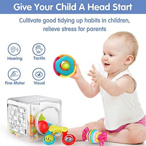 10pcs Baby Rattles Toys Set, Infant Grab N Shake Rattle, Sensory Teether, Early Development Learning Music Toy, Newborn Birthday Gifts for 0 1 2 3 4 5 6 7 8 9 10 12 Month Babies Boy Girl - Decotree.co Online Shop
