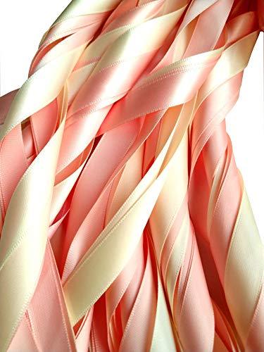 25 Pack Wedding Ribbon Wands with Triple Ribbon and Bell - Decotree.co Online Shop