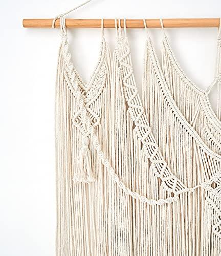 Macrame Wall Hanging Boho Home Decor Chic Woven Decoration for Bedroom Living Room Large Size, 36"x35" - Decotree.co Online Shop