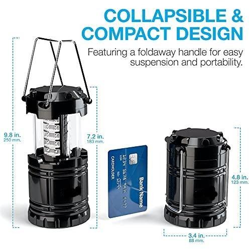 2 Pack LED Camping Lantern, Super Bright Portable Survival Lanterns - Decotree.co Online Shop