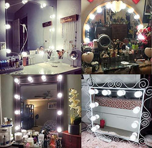 Hollywood Style Led Vanity Mirror Lights Kit with 10 Dimmable Light Bulbs for Makeup Dressing Table - Decotree.co Online Shop