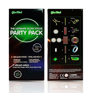Glow Sticks Bulk Party Supplies 100 Piece Glow in The Dark Halloween Party Favors Pack for Kids/Adults - Decotree.co Online Shop