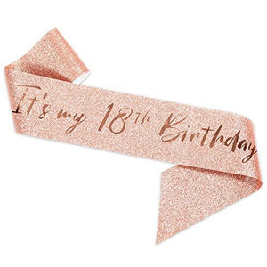 18th Birthday Sash and Tiara for Girls, Rose Gold Birthday Sash Crown 18 & Fabulous Sash and Tiara for Girls, 18th Birthday Gifts for Happy 18th Birthday Party Favor Supplies - Decotree.co Online Shop