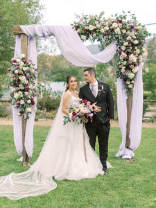 Wedding Arch Draping Fabric for Rustic Wedding Shower Decorations 2.4x20 ft - Decotree.co Online Shop