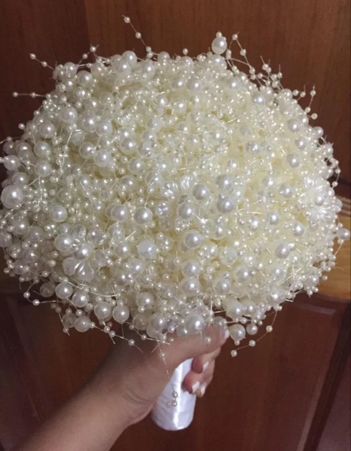 5mm Ivory Faux Pearl Beads Garland Pearl Bead Roll Strand for Wedding Party Decoration, 200 Feet Roll - Decotree.co Online Shop