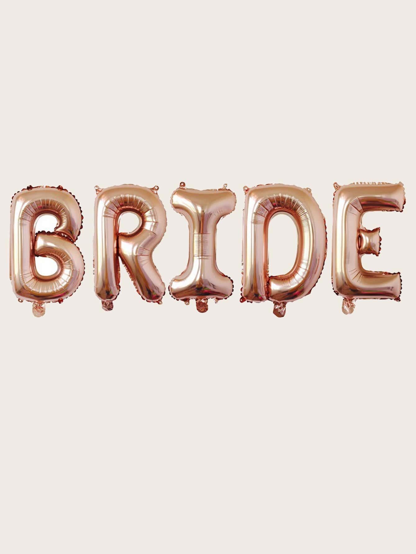 5pcs Bride Design Balloon - Decotree.co Online Shop