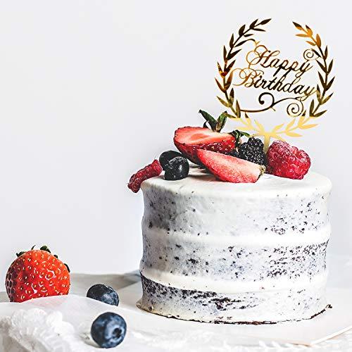 6 Pack Happy Birthday Cake Topper Acrylic Cupcake Topper for Various Birthday Cake Decorations - Decotree.co Online Shop