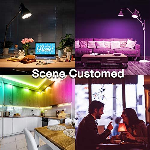 6 Pcs Smart Light Bulbs, RGBW Wi-Fi Color Changing Led Bulbs Multicolor Led Light Bulbs - Decotree.co Online Shop