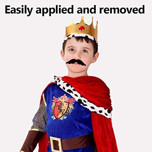 60 Pcs Fake Beard Self Adhesive Novelty Hairy Mustaches Costume Facial Hair for Birthday and Halloween - Decotree.co Online Shop