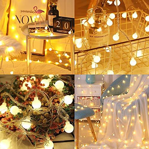 43 ft 100 Led Christmas Lights Globe String Lights for Bedroom Decor Indoor Outdoor - Decotree.co Online Shop