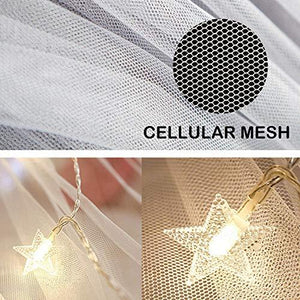 Bed Canopy with 100 LED Star String Lights Battery Operated, Perfect for Dome Bed and Kids Bed - Decotree.co Online Shop