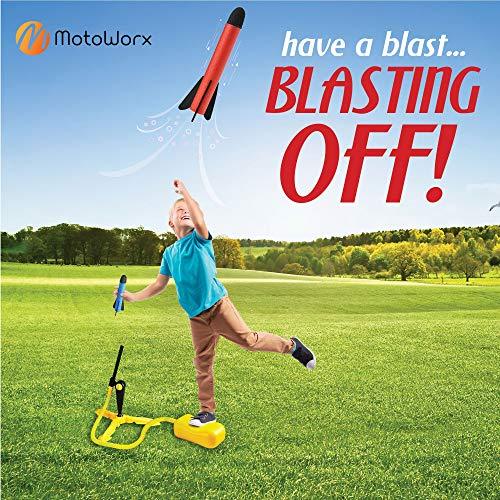 Toy Rocket Launcher for kids ââââ‚?Shoots Up to 100 Feet ââââ‚?8 Colorful Foam Rockets and Sturdy Launcher Stand with Foot Launch Pad - Fun Outdoor Toy for Kids - Gift Toys for Boys and Girls Age 3+ Years Old - Decotree.co Online Shop