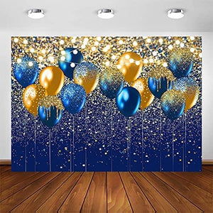 Royal Blue Glitter Backdrop for Birthday Wedding Prom Graduation Photography Background - Decotree.co Online Shop