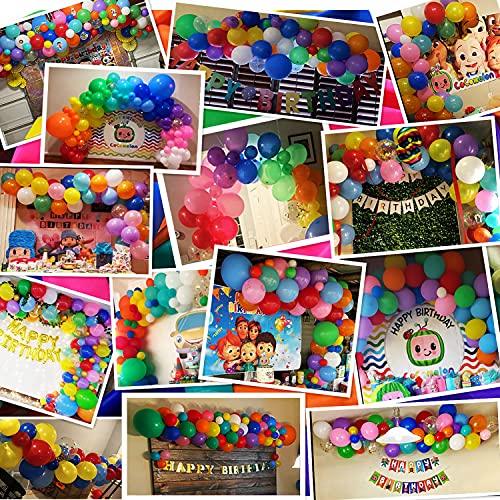 118pcs Rainbow Balloon Garland Kit Colorful 5 In 12" 18 Inch Multicolor Balloons Garland Assorted Color Size Balloons for Birthday Wedding - Decotree.co Online Shop