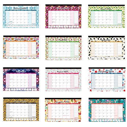 Desk Calendar 2021-2022: Large Monthly Pages 17 x 11-1/2 Inches Runs from July 2021 Through December - Decotree.co Online Shop