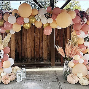 92pcs Party Balloon Arch kit Peach Coral Balloons Party Decoration Baby Show Birthday Wedding Backdrop Decor - Decotree.co Online Shop