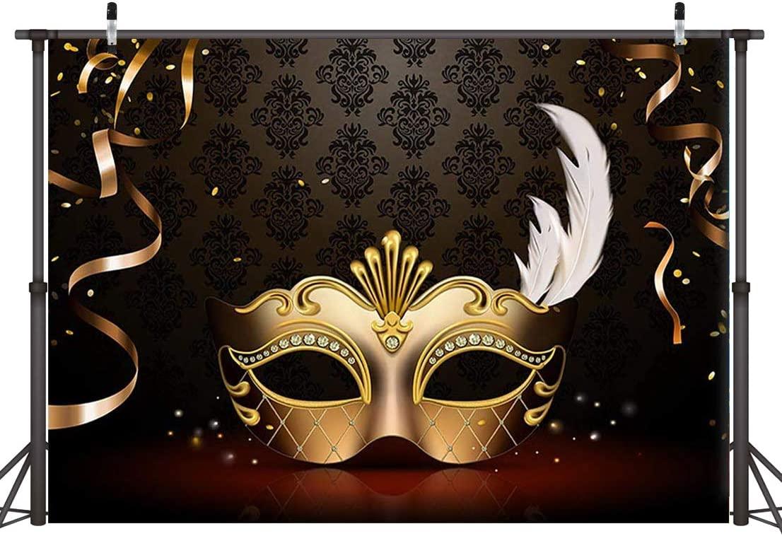 Mardi Gras Mask Backdrop Carnival Photography Backdrop Masquerade Photography Backdrops - Decotree.co Online Shop