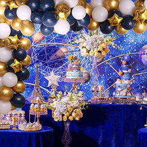 100pcs Navy Blue Balloon Garland Kit, Blue And White Balloons With Gold Balloons and Star Foil Balloons for Birthday Christmas Baby Shower - Decotree.co Online Shop
