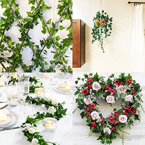 24pcs Fake Vines Fake Ivy Leaves Artificial Ivy, Ivy Garland Greenery Vines for Bedroom Decor - Decotree.co Online Shop