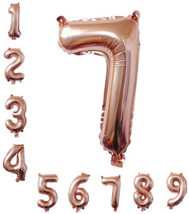 40 Inch Rose Gold Jumbo 1 Number Balloons Huge Giant Balloons Foil Mylar Number Balloons for Birthday Party,Wedding, Bridal Shower Engagement - Decotree.co Online Shop