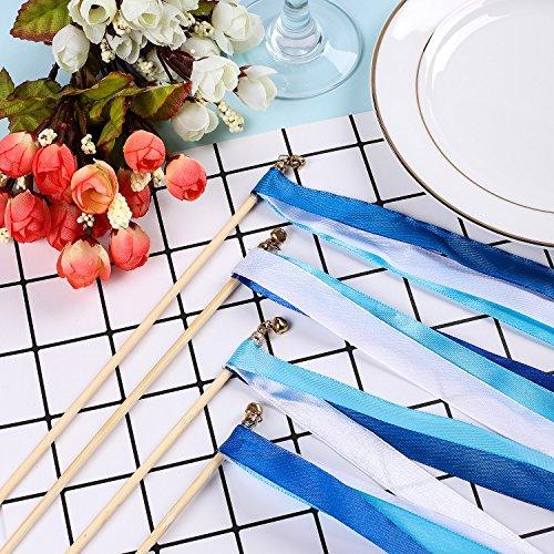 25 Pack Ribbon Wands Chromatic Silk Ribbon with Bells - Decotree.co Online Shop