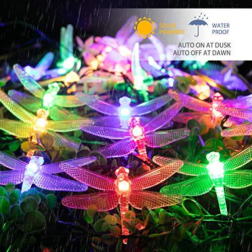 Dragonfly Solar String Lights Outdoor 30 Led Waterproof Solar Powered Fairy Lights - Decotree.co Online Shop