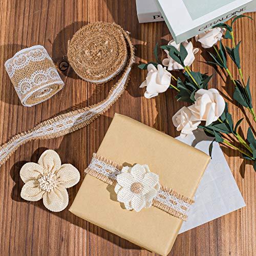 30PCS Burlap Flowers Set for Wedding Party Decor Home Embellishment DIY Crafts - Decotree.co Online Shop