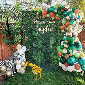 Jungle Safari Theme Party Balloon Garland Kit, 151 Pack Balloons for Birthday Party - Decotree.co Online Shop
