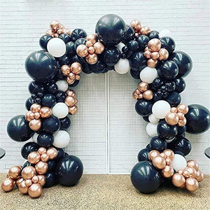147pcs Black and Rose Gold Chrome Latex Balloon garland Wedding Party Balloon Bridal Shower Birthday Party Backdrop Decorations - Decotree.co Online Shop