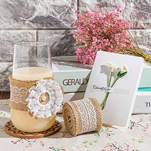 30PCS Burlap Flowers Set for Wedding Party Decor Home Embellishment DIY Crafts - Decotree.co Online Shop